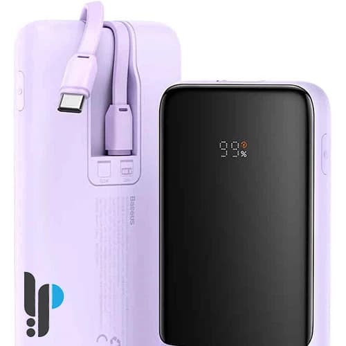پاوربانک ۲۲.۵ واتی بیسوس مدل Baseus Elf Digital Display PPJL0100 ظرفیت ۱۰۰۰۰ میلی آمپر ساعت — تصویر ۲
