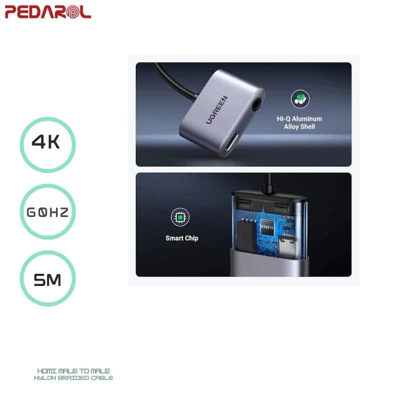 مبدل USB-C به جک 3.5 یوگرین مدل CM231 — تصویر ۷