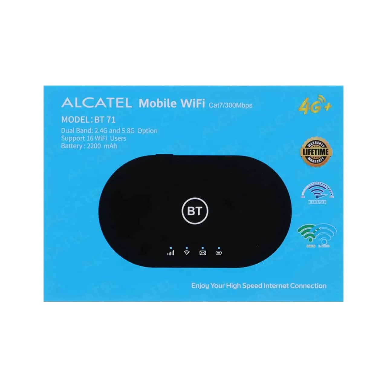 مودم همراه آلکاتل +4G مدل BT71 – مشکی — تصویر ۴