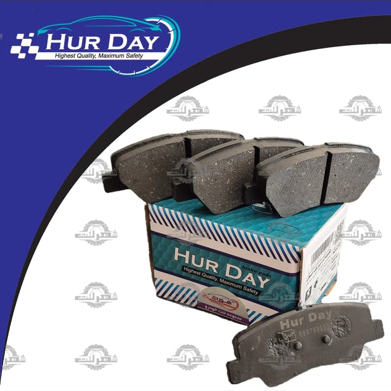 لنت ترمز عقب پژو 206 تیپ 5 مدل 1392 به بعد هوردی (HurDay) — تصویر ۲