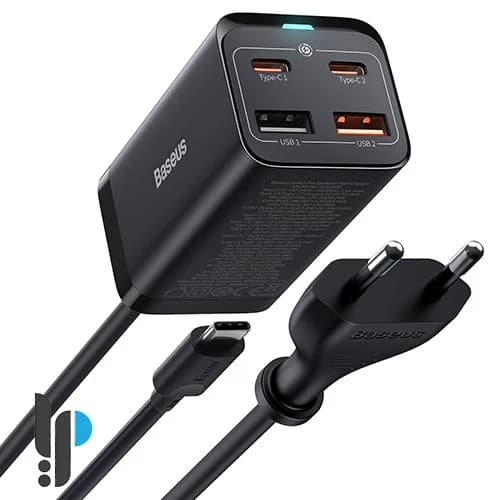 شارژر رومیزی ۴ پورتی ۶۵ واتی بیسوس مدل Baseus GaN3 Pro fast charger CCGP040101 — تصویر ۲