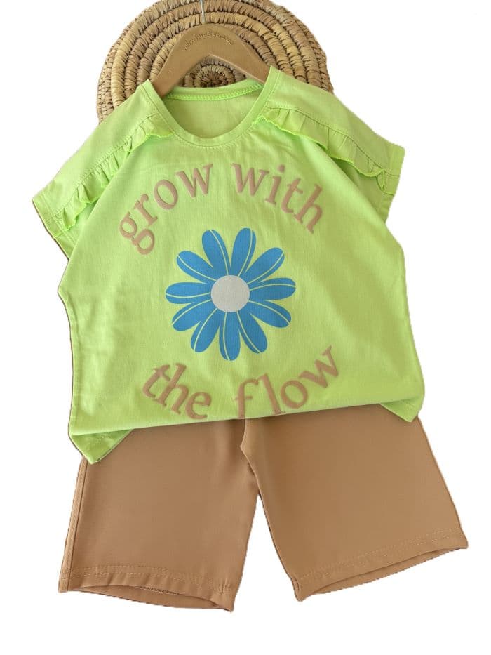 تیشرت و شلوارک بیرونی دخترانه GROW — تصویر ۳