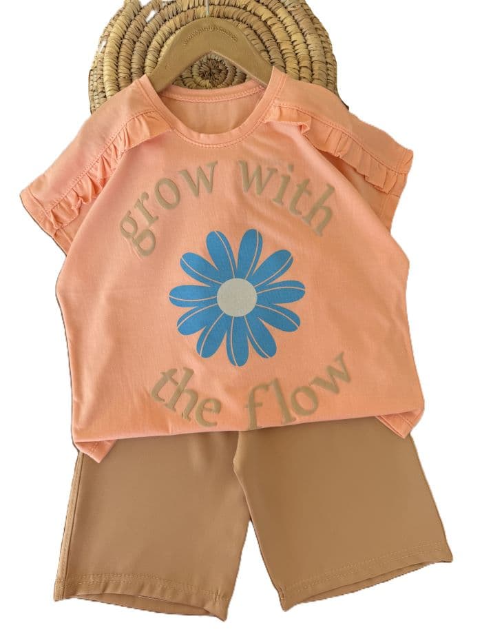 تیشرت و شلوارک بیرونی دخترانه GROW — تصویر ۴