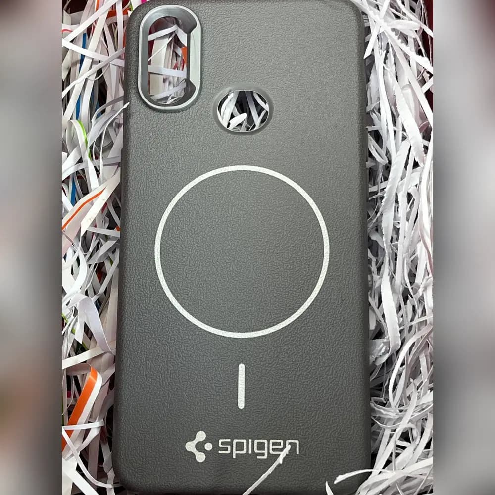 گارد چرمی مگسیف spigen برای سامسونگ samsung A10s — تصویر ۴