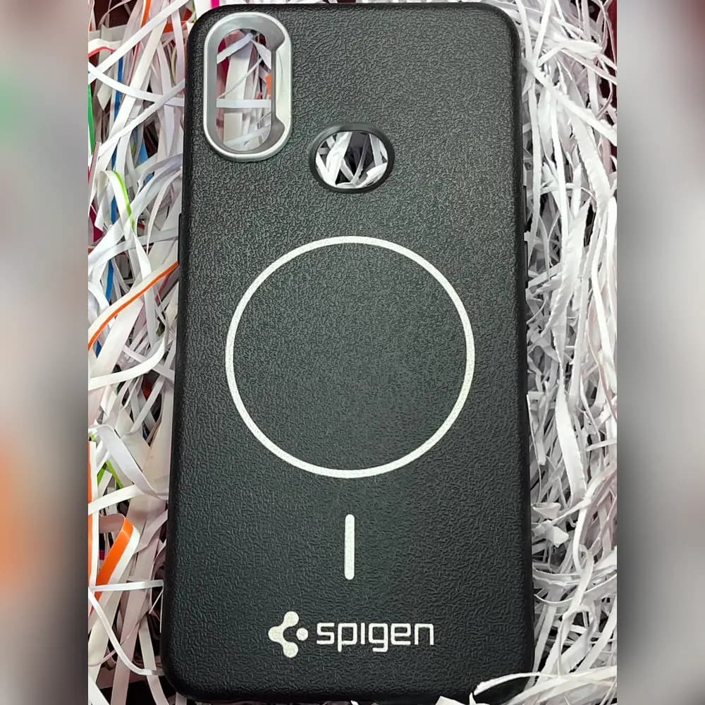 گارد چرمی مگسیف spigen برای سامسونگ samsung A10s