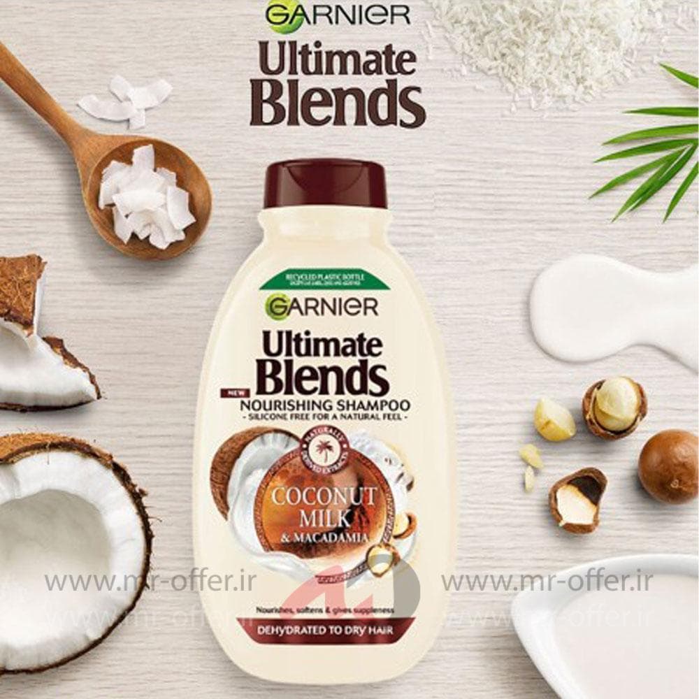 شامپو مو گارنیر مدل coconut milk حجم 400 میلی لیتر — تصویر ۳