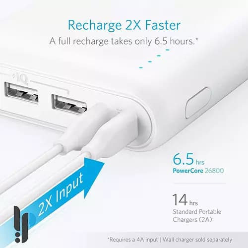 پاوربانک انکر مدل Anker A1277 ظرفیت 26800 میلی آمپر ساعت — تصویر ۶