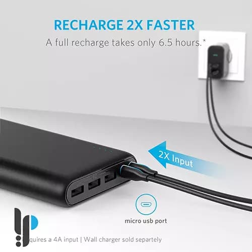 پاوربانک انکر مدل Anker A1277 ظرفیت 26800 میلی آمپر ساعت — تصویر ۲