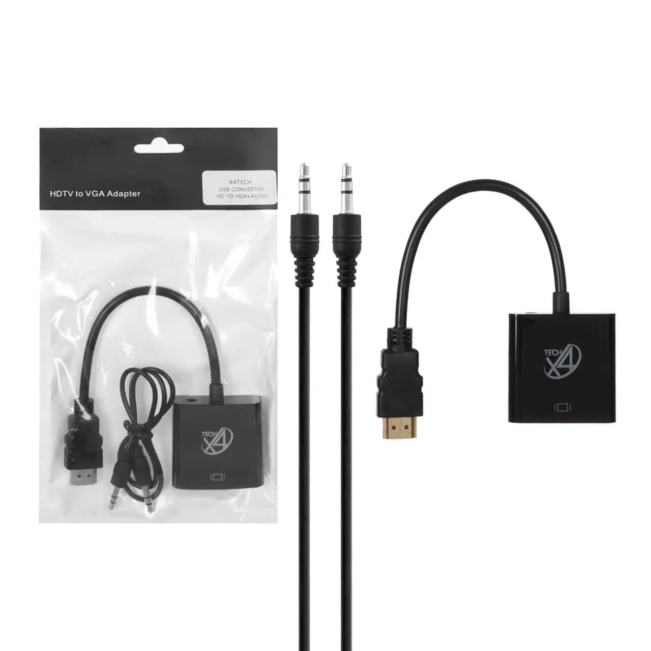 کابل تبدیل HDMI به VGA همراه با کابل صدا – مشکی