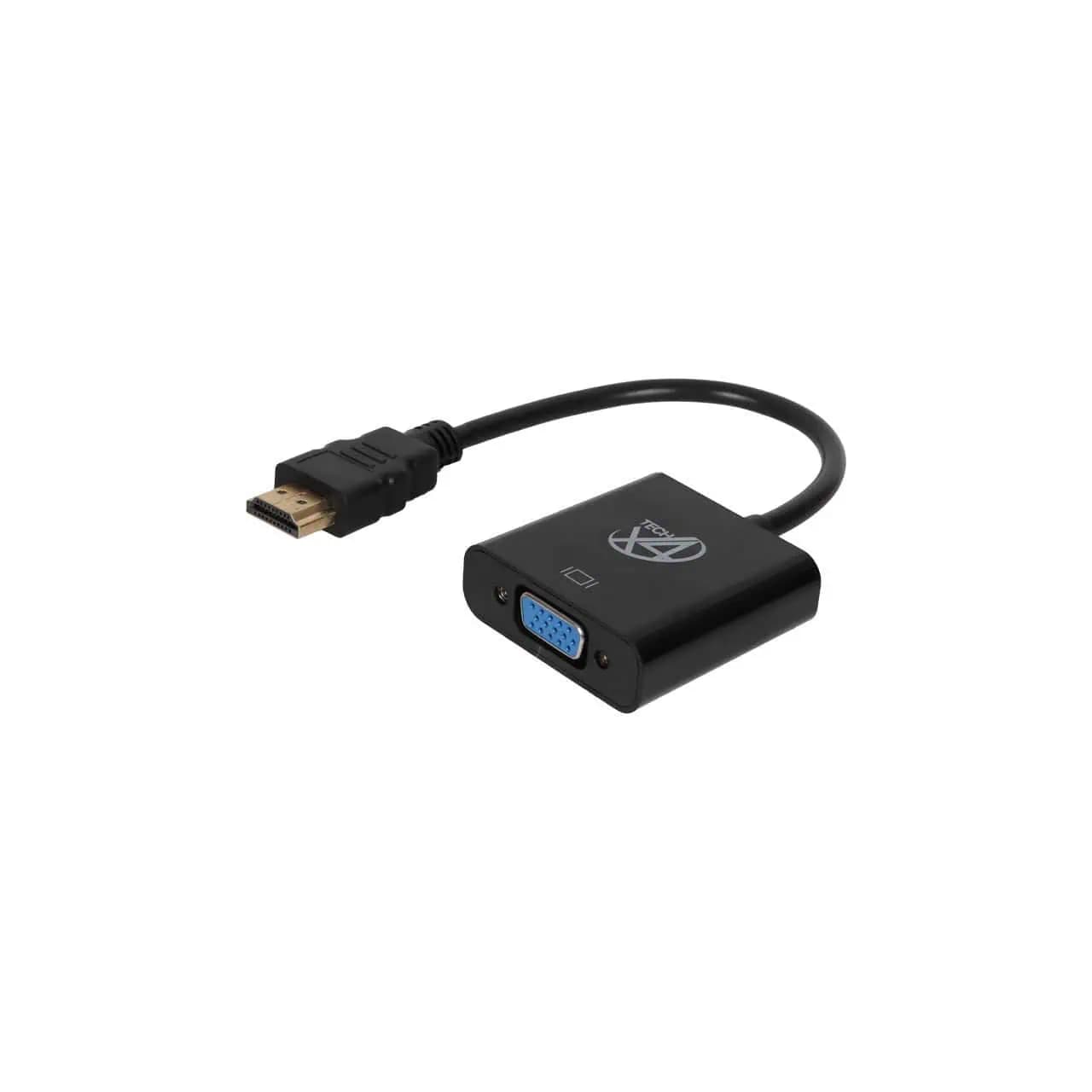 کابل تبدیل HDMI به VGA همراه با کابل صدا – مشکی — تصویر ۲
