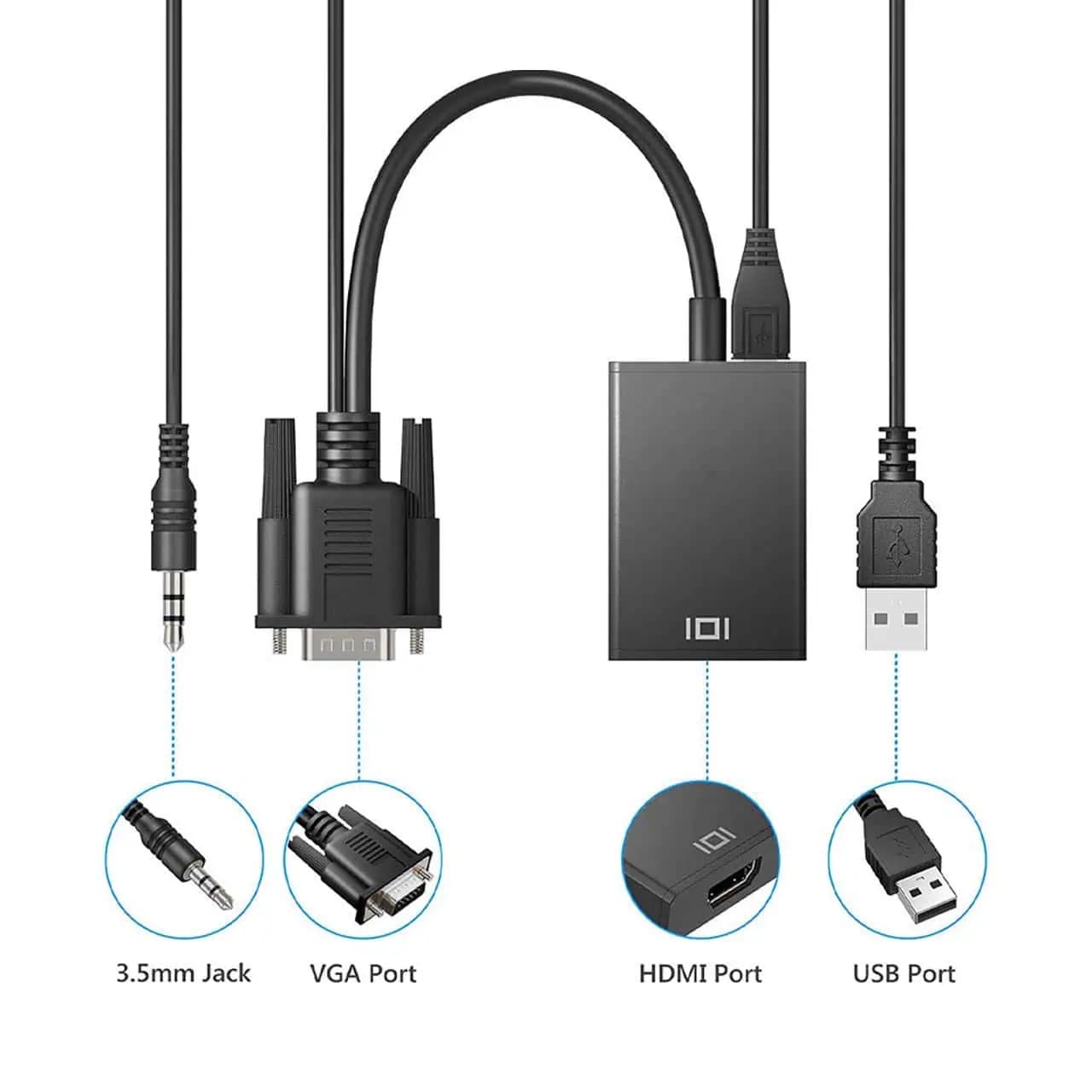 کابل تبدیل VGA به HDMI رویال — تصویر ۴