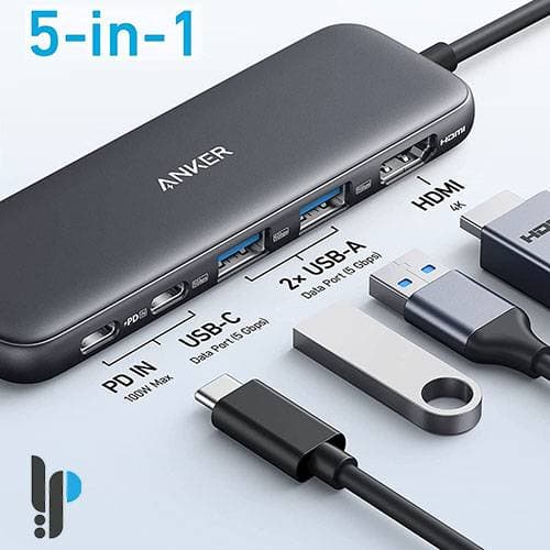 هاب 5 پورت USB-C انکر مدل Anker A8355 — تصویر ۲