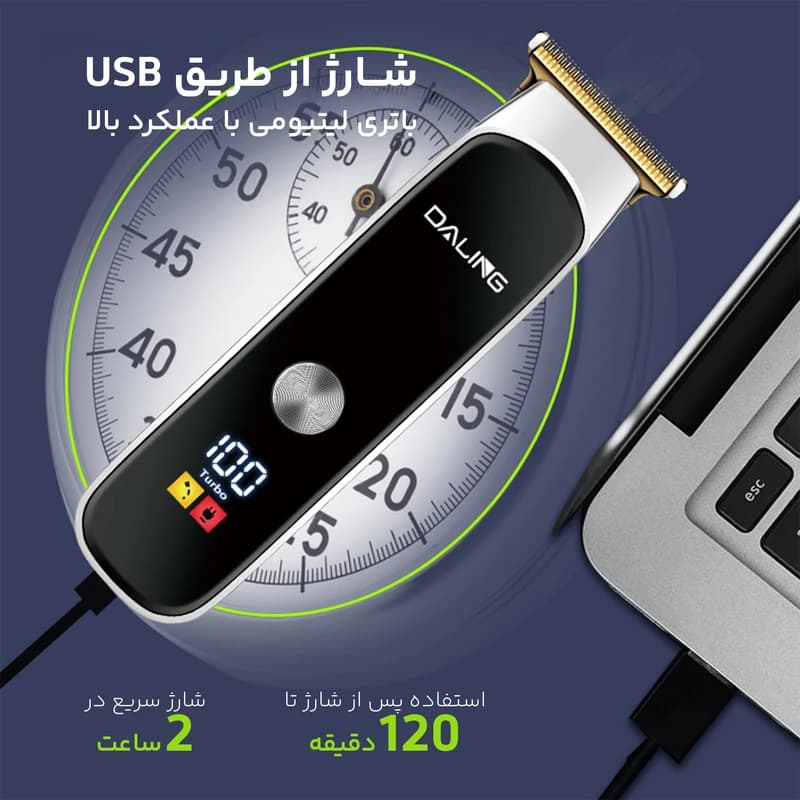 ماشین اصلاح موی سر و صورت دالینگ مدل DL-1527 — تصویر ۴