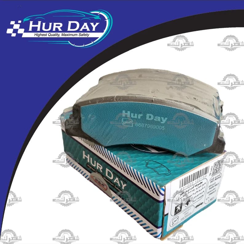لنت ترمز جلو پژو 206 تیپ 2 (مدل 1392 به بعد) هوردی (HurDay) — تصویر ۴