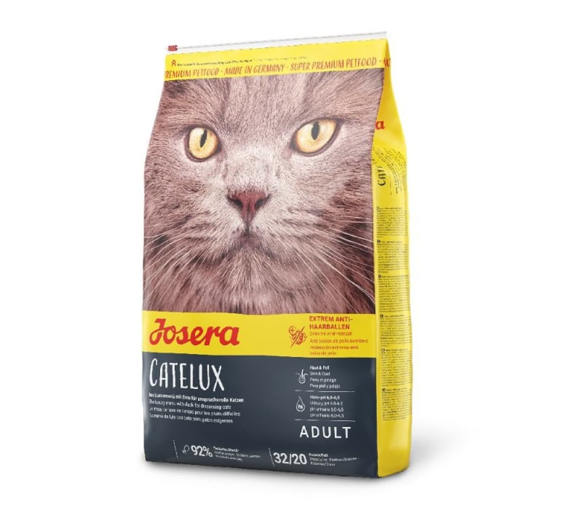غذای خشک گربه بالغ آنتی هیربال جوسرا اردک – josera catelux duck — تصویر ۳
