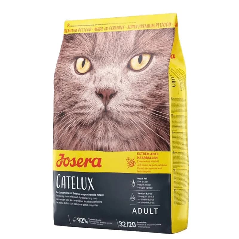 غذای خشک گربه بالغ آنتی هیربال جوسرا اردک – josera catelux duck — تصویر ۱۰