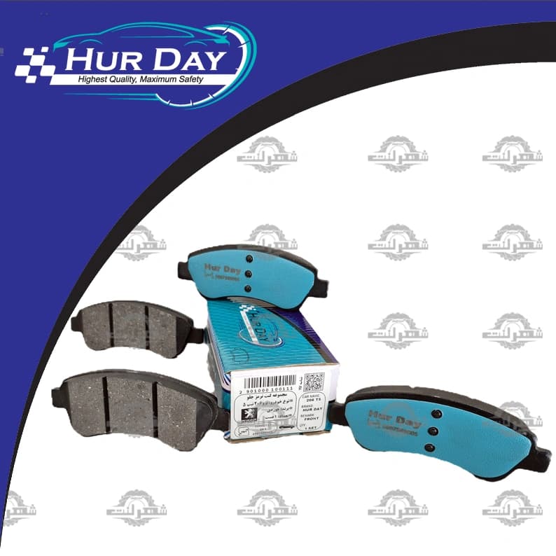لنت ترمز جلو پژو 206 صندوقدار 1386-1392 هوردی (HurDay) — تصویر ۲