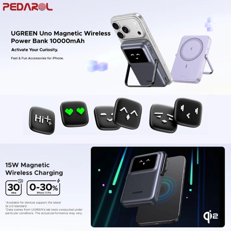 پاوربانک وایرلس مگنتی 20 وات یوگرین مدل PB571 — تصویر ۸