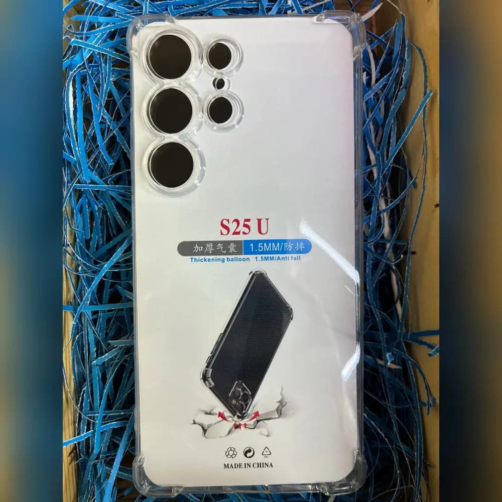 گارد پشت شفاف ژله ای محافظ لنز دار برای سامسونگ S25 ultra
