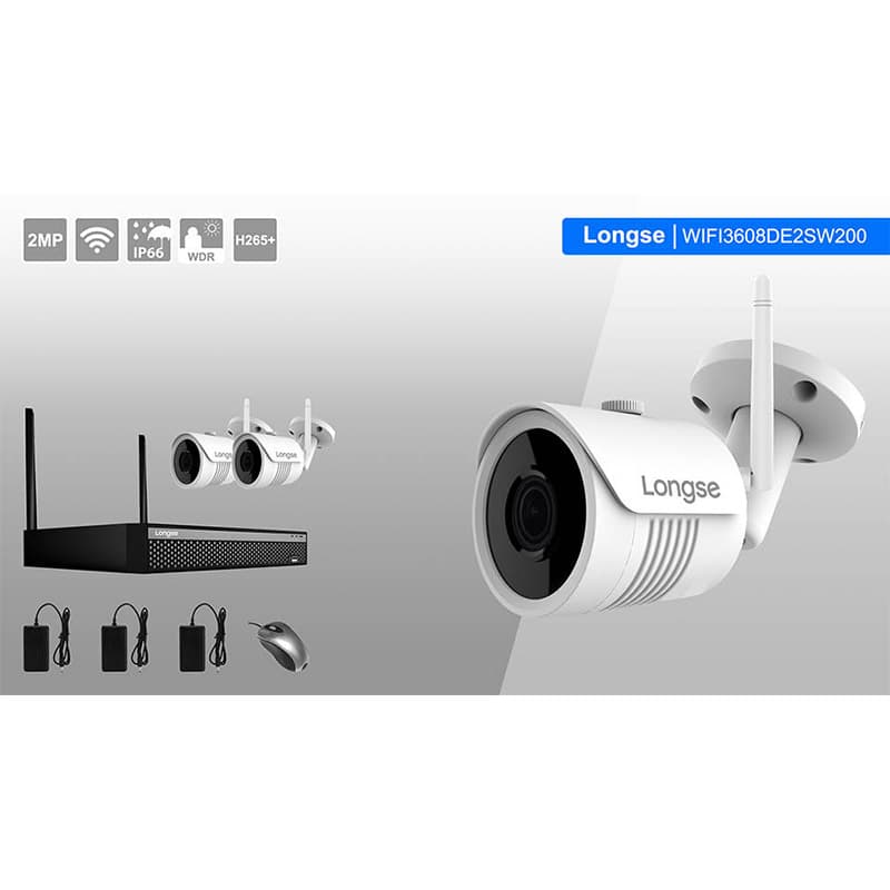 سیستم امنیتی لانگسی مدل WIFI3608DE2SW200 — تصویر ۳