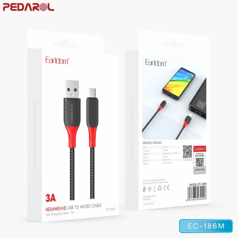 کابل شارژ micro USB ارلدام مدل EC-186M — تصویر ۷