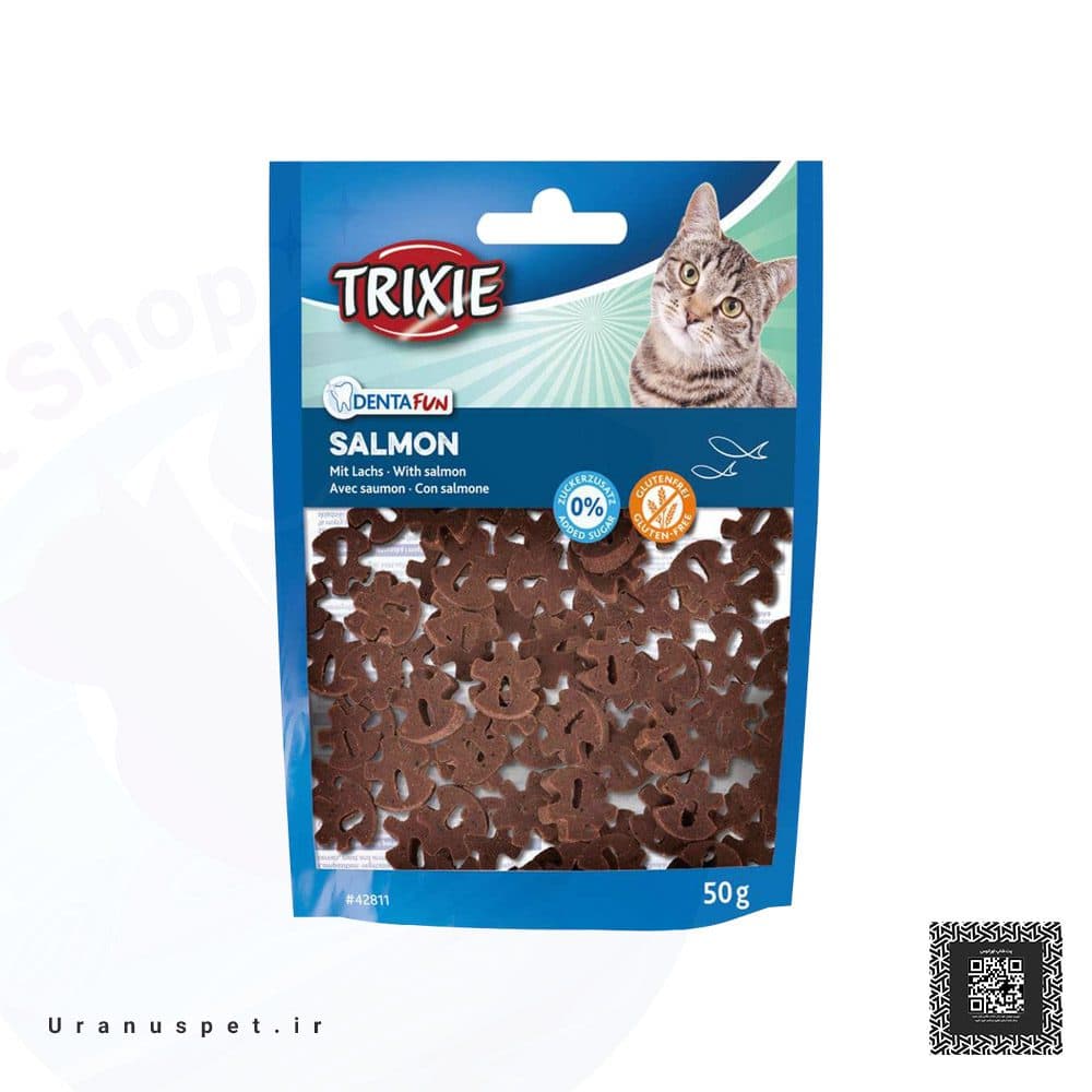 تشویقی گربه تریکسی با طعم سالمون Trixie Treat DentaFun Salmon