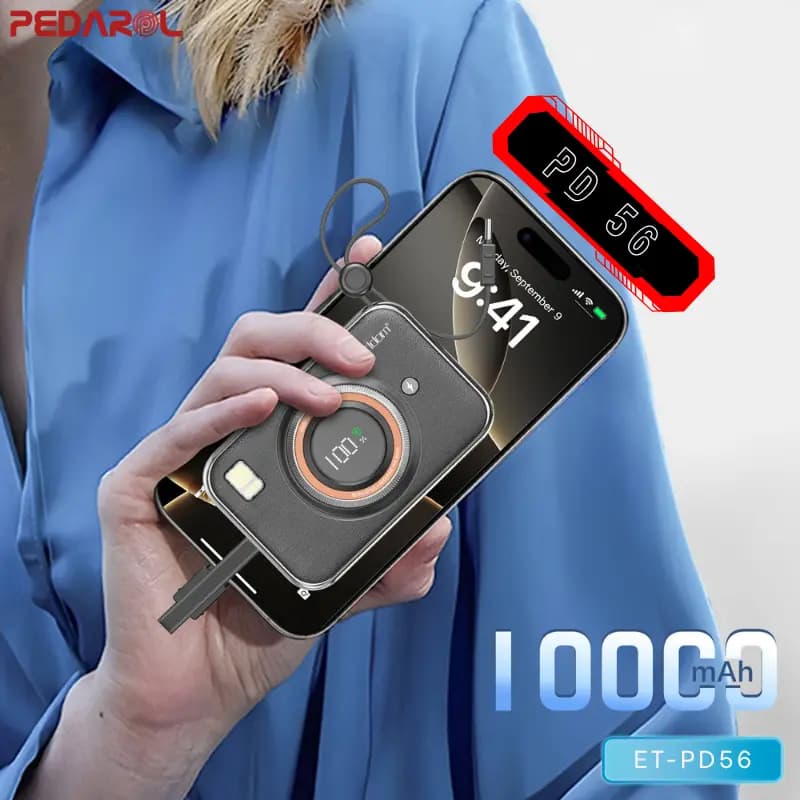 پاوربانک 10000 میلی آمپر ارلدام مدل ET-PD56 — تصویر ۵
