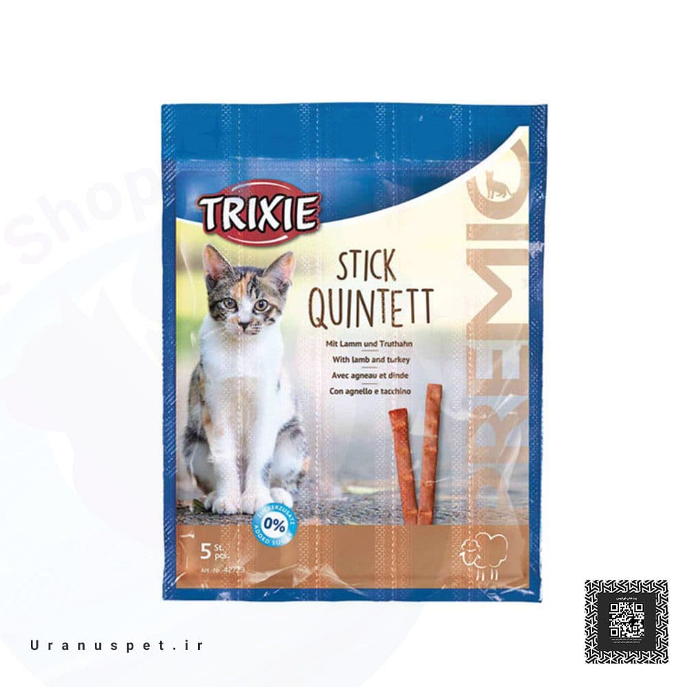 تشویقی مدادی گربه با طعم بره و بوقلمون تریکسی Trixie Stick