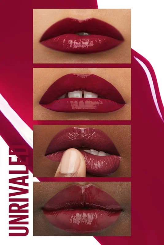 رژ لب مایع براق میبلین_سوپر استی مدل VINYL INK شماره 30 رنگ UNRIVALED — تصویر ۲