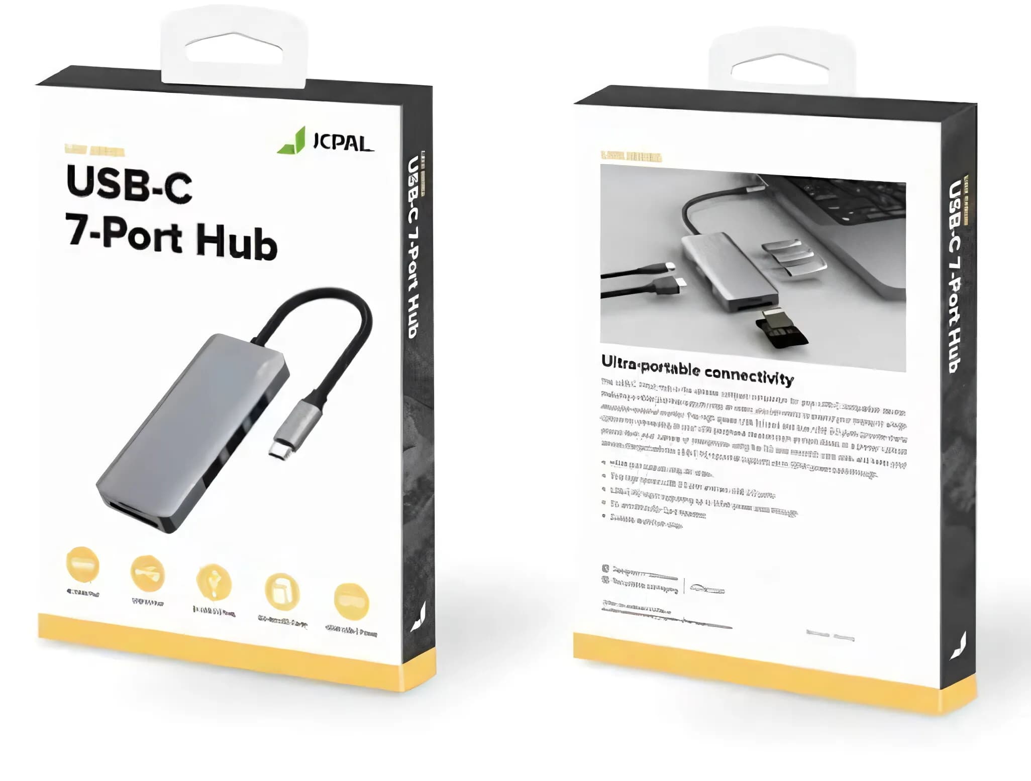 هاب 7 پورت USB-C | سری Linx | مدل JCP6300 | برند جی سی پال — تصویر ۵