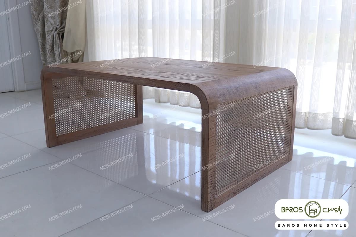 میز جلومبلی حصیری پوکو — تصویر ۸