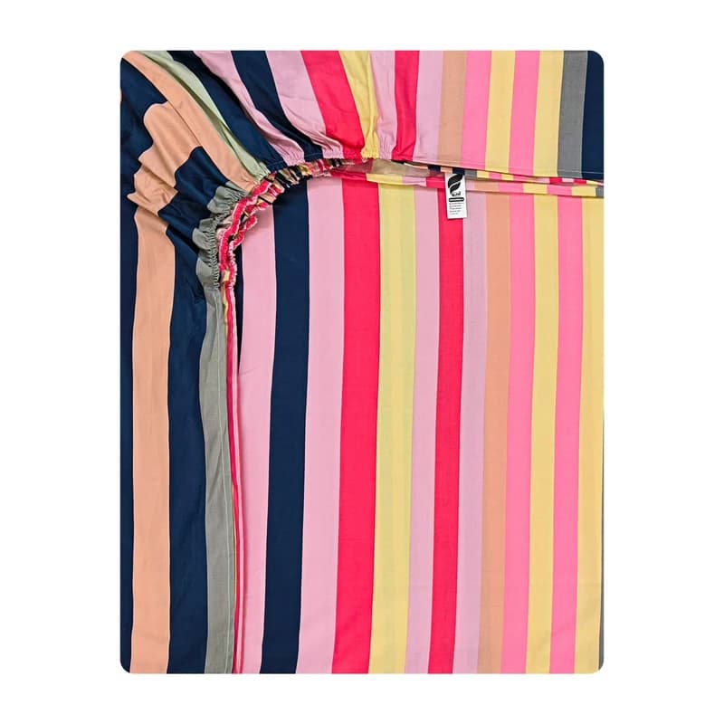 ملحفه کشدوز فیلور آدنو مدل Colored stripes کد FI51
