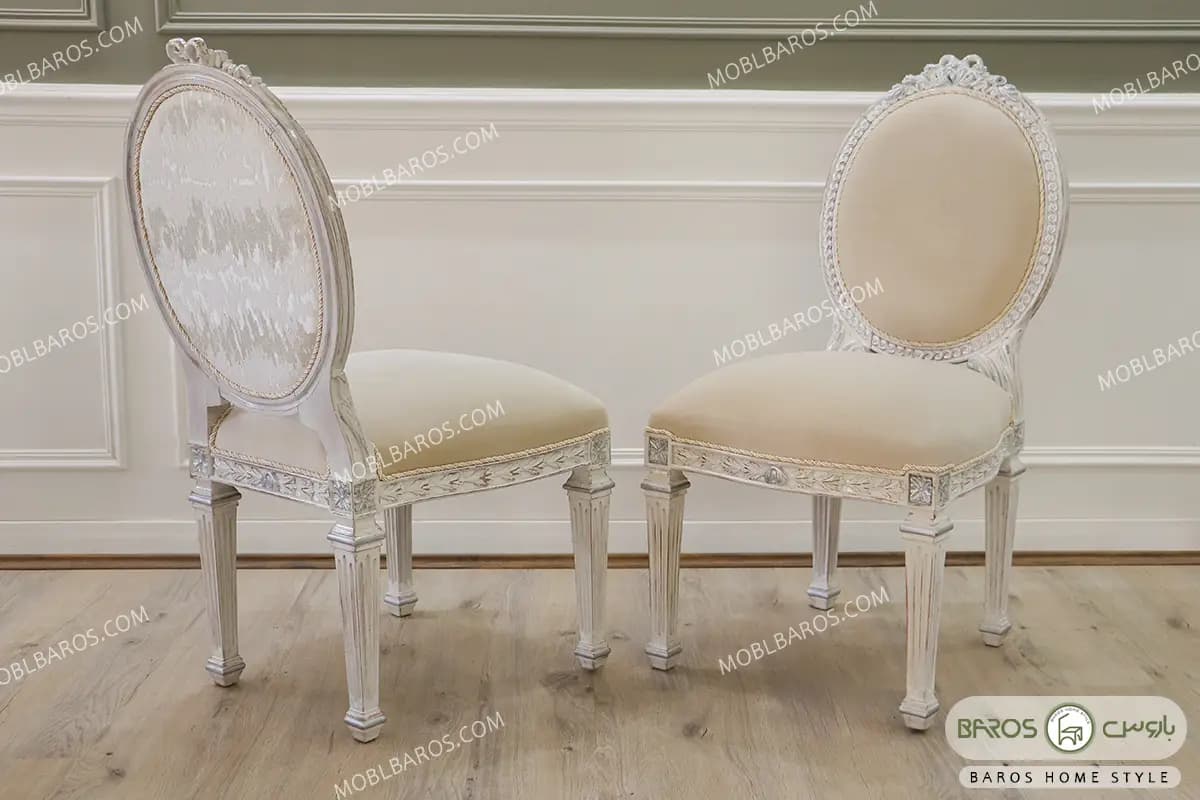 میز ناهارخوری سلطنتی الینا با صفحه طرح‌دار — تصویر ۷
