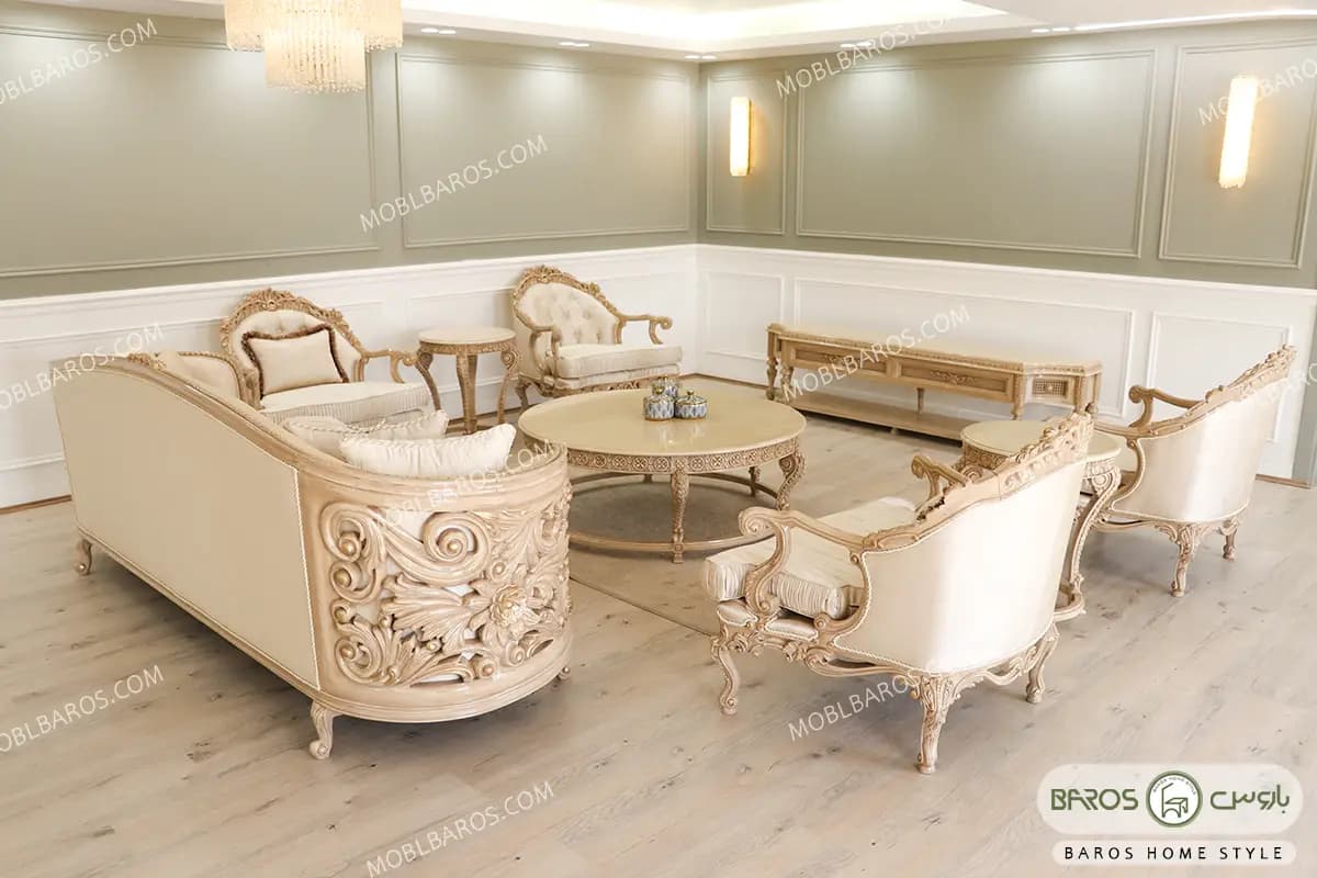 مبل استیل و سلطنتی مدل الینا کد ۱۰