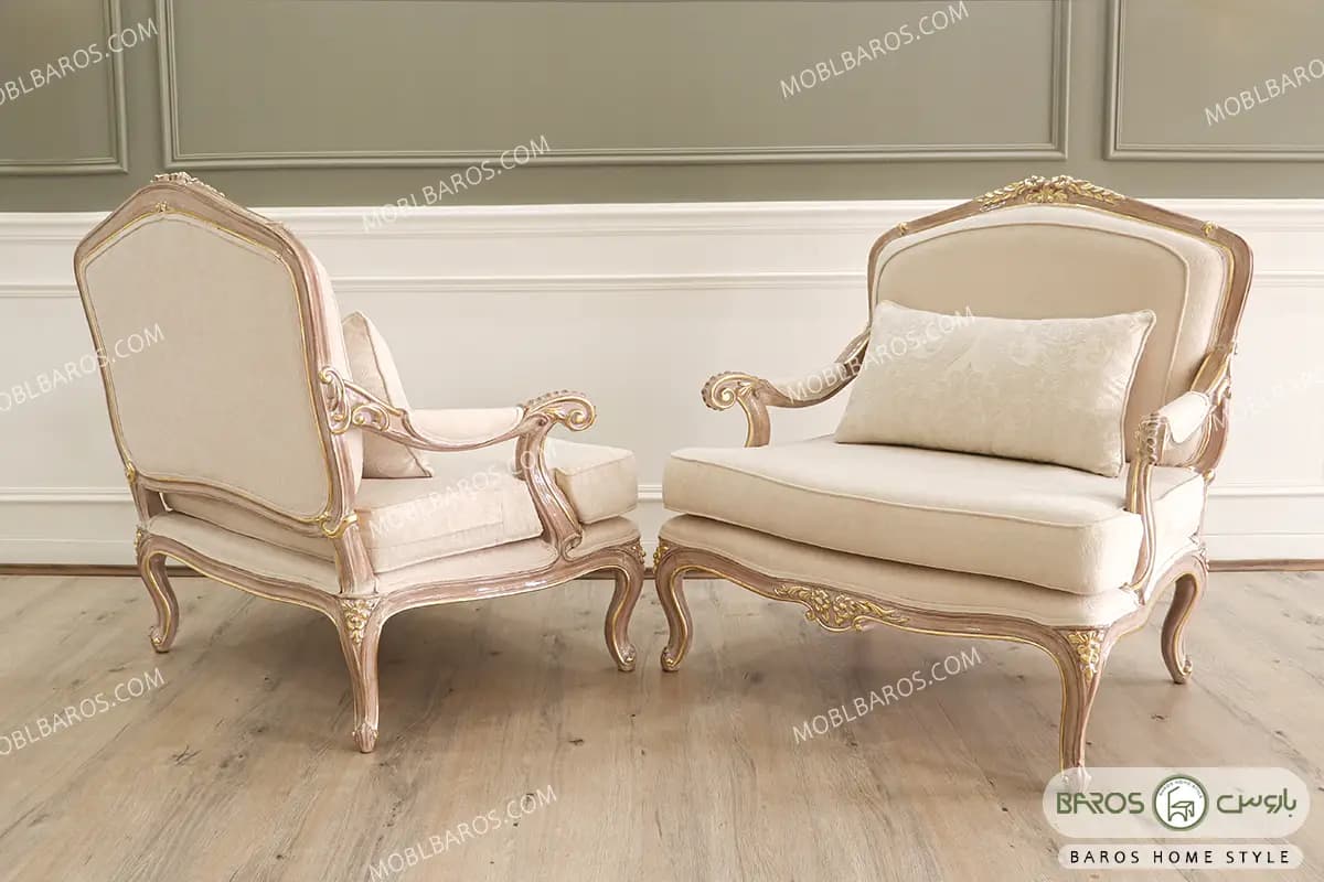 مبل کلاسیک لوکس و منبتی جدید نوادا کد ۳ — تصویر ۷