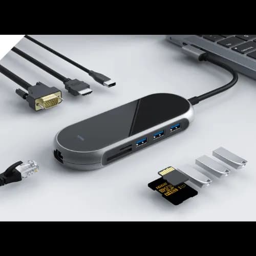 هاب 9 پورت USB-C | سری Onyx | مدل JCP6254 | برند جی سی پال — تصویر ۳