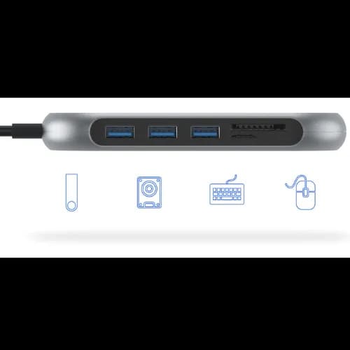 هاب 9 پورت USB-C | سری Onyx | مدل JCP6254 | برند جی سی پال — تصویر ۵
