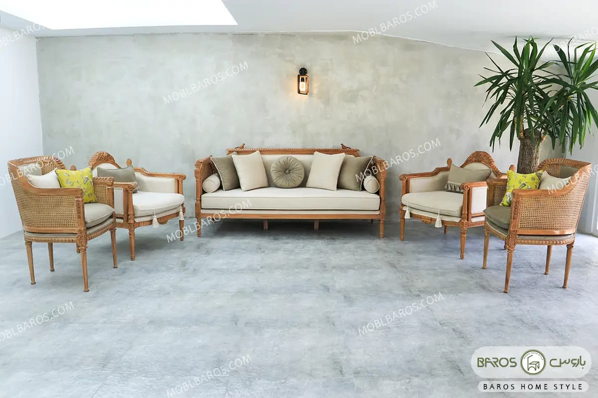 مبل کلاسیک کاجی مصری صبا — تصویر ۵