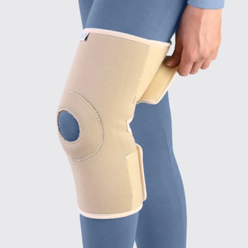 زانو بند نئوپرن ساده قابل تنظیم طب و صنعت Neoprene Adjustable Knee Support