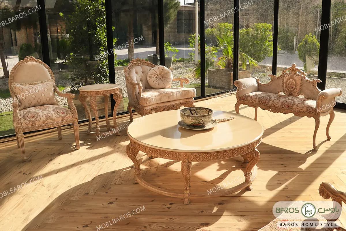 مبل استیل و سلطنتی مدل الینا کد ۴ — تصویر ۴