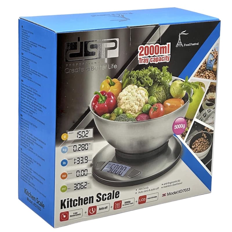 ترازوی آشپزخانه دی اس پی مدل KD7033 — تصویر ۵