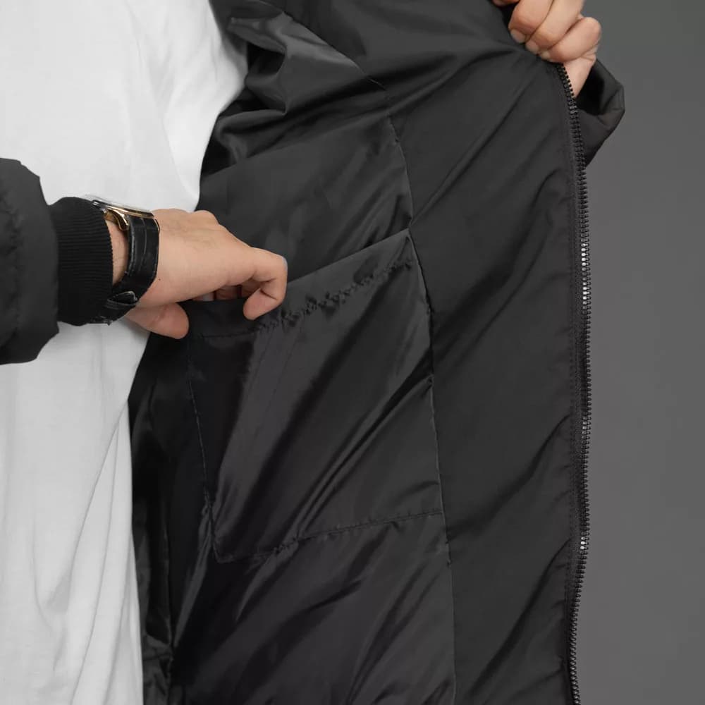 کاپشن مردانه مشکی کد 30790 — تصویر ۵