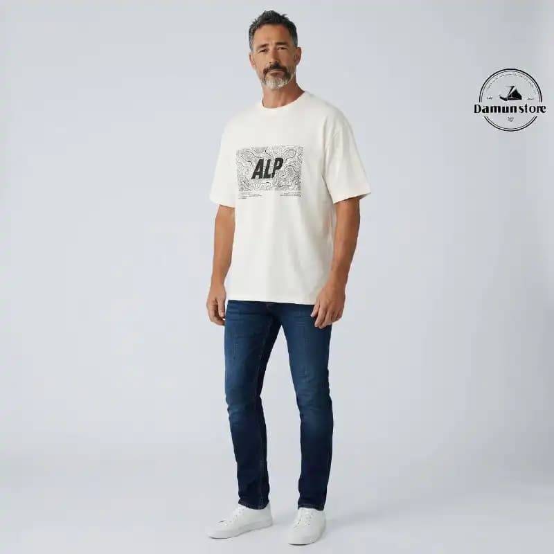 تیشرت نخی مردانه ROOD — تصویر ۳