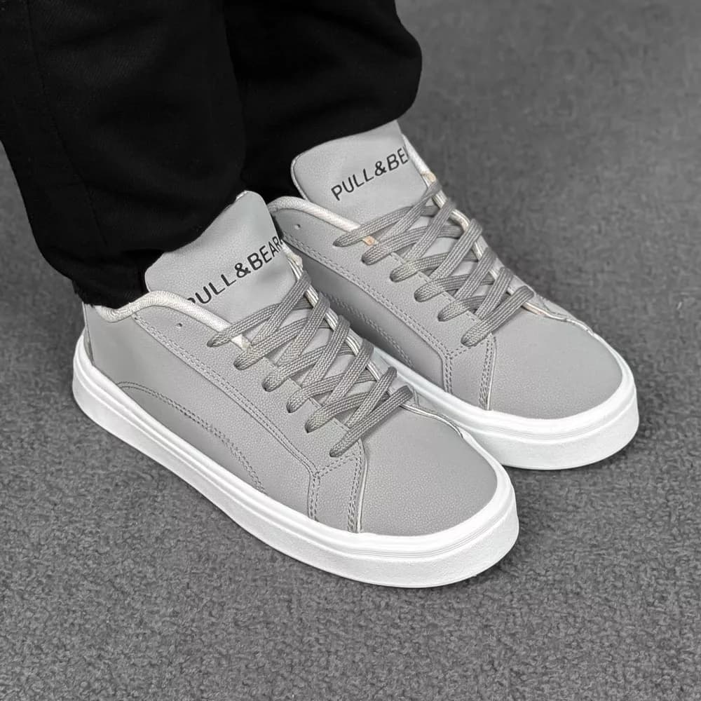 کتانی میانه ونس PULL&BEAR طوسی کد 30743 — تصویر ۲