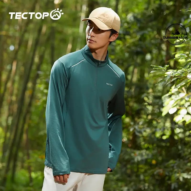 بلوز نیم‌ زیپ مردانه میکرو پلار TECTOP کد 2337259 TX — تصویر ۵
