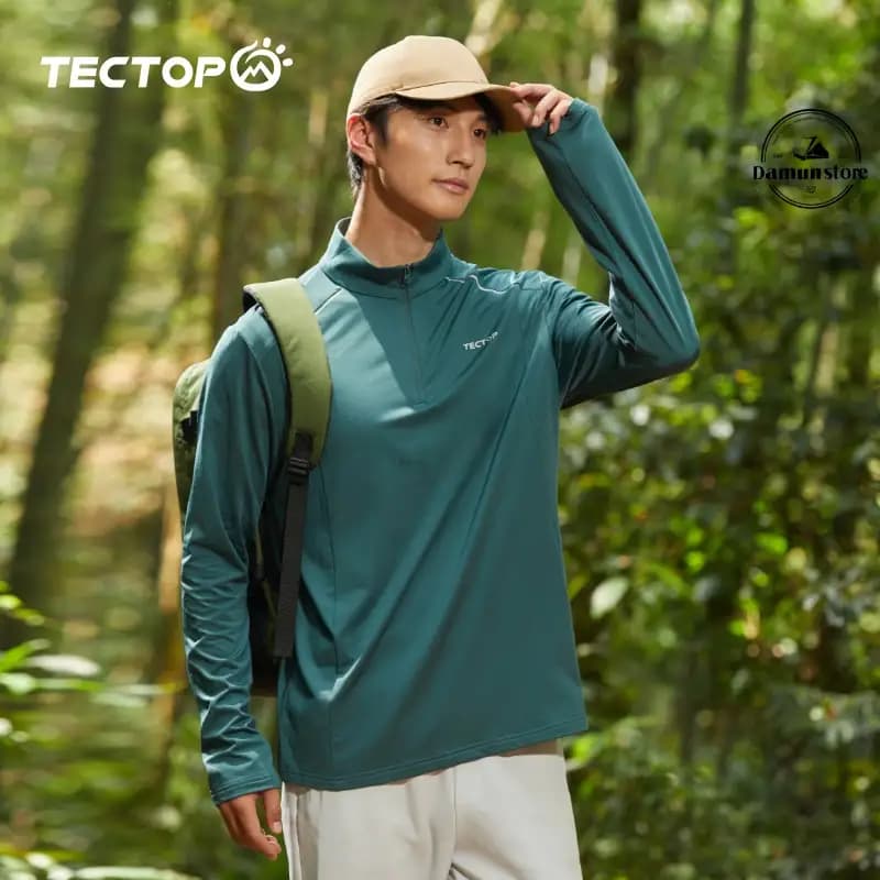 بلوز نیم‌ زیپ مردانه میکرو پلار TECTOP کد 2337259 TX — تصویر ۴