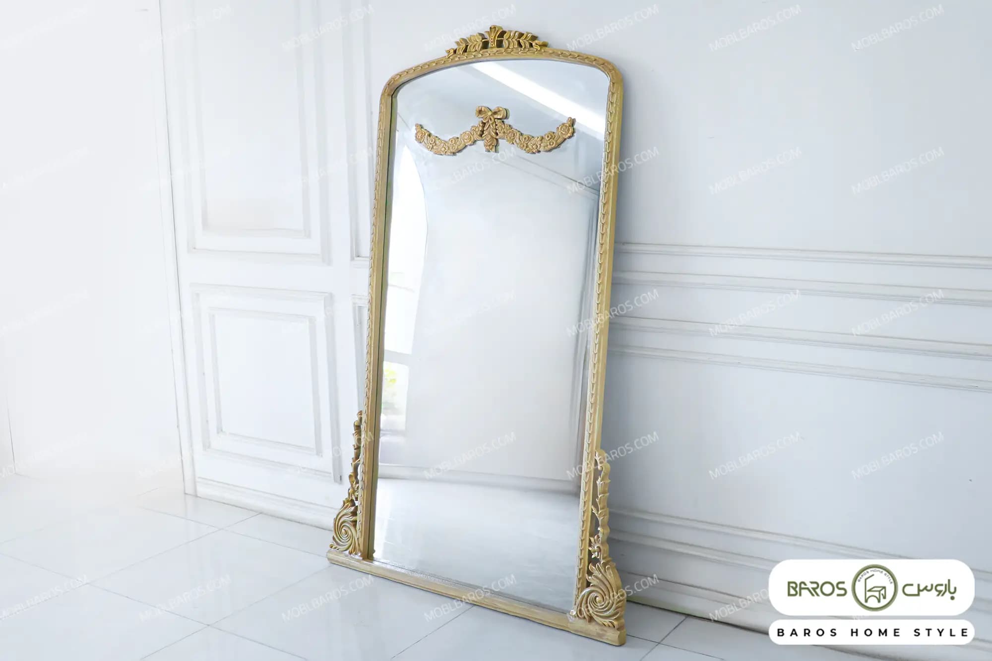 آینه قدی تمام منبت برلیان کد ۳ — تصویر ۳