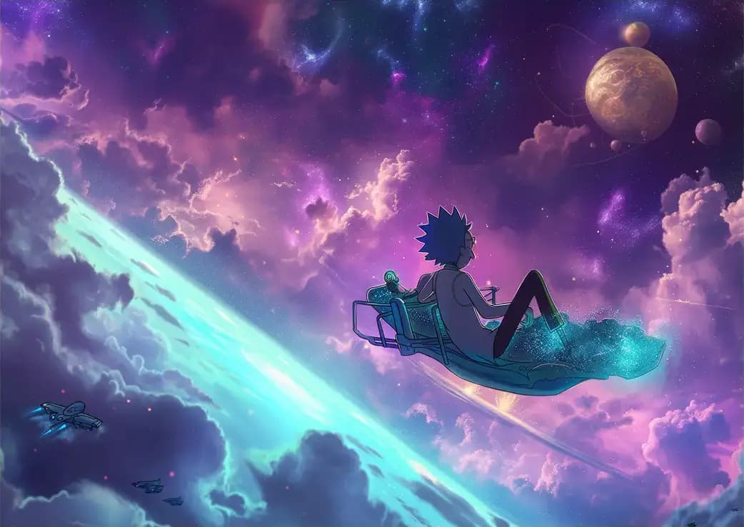 متال پوستر سریال Rick and Morty کد N203