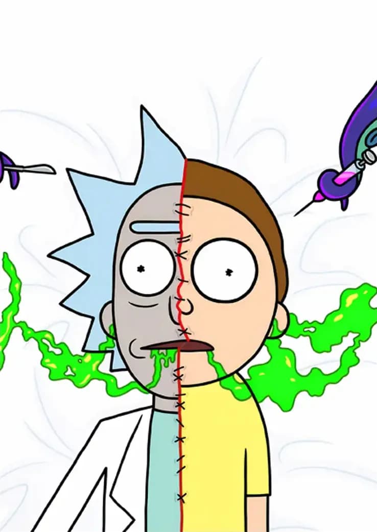 متال پوستر سریال Rick and Morty کد N202