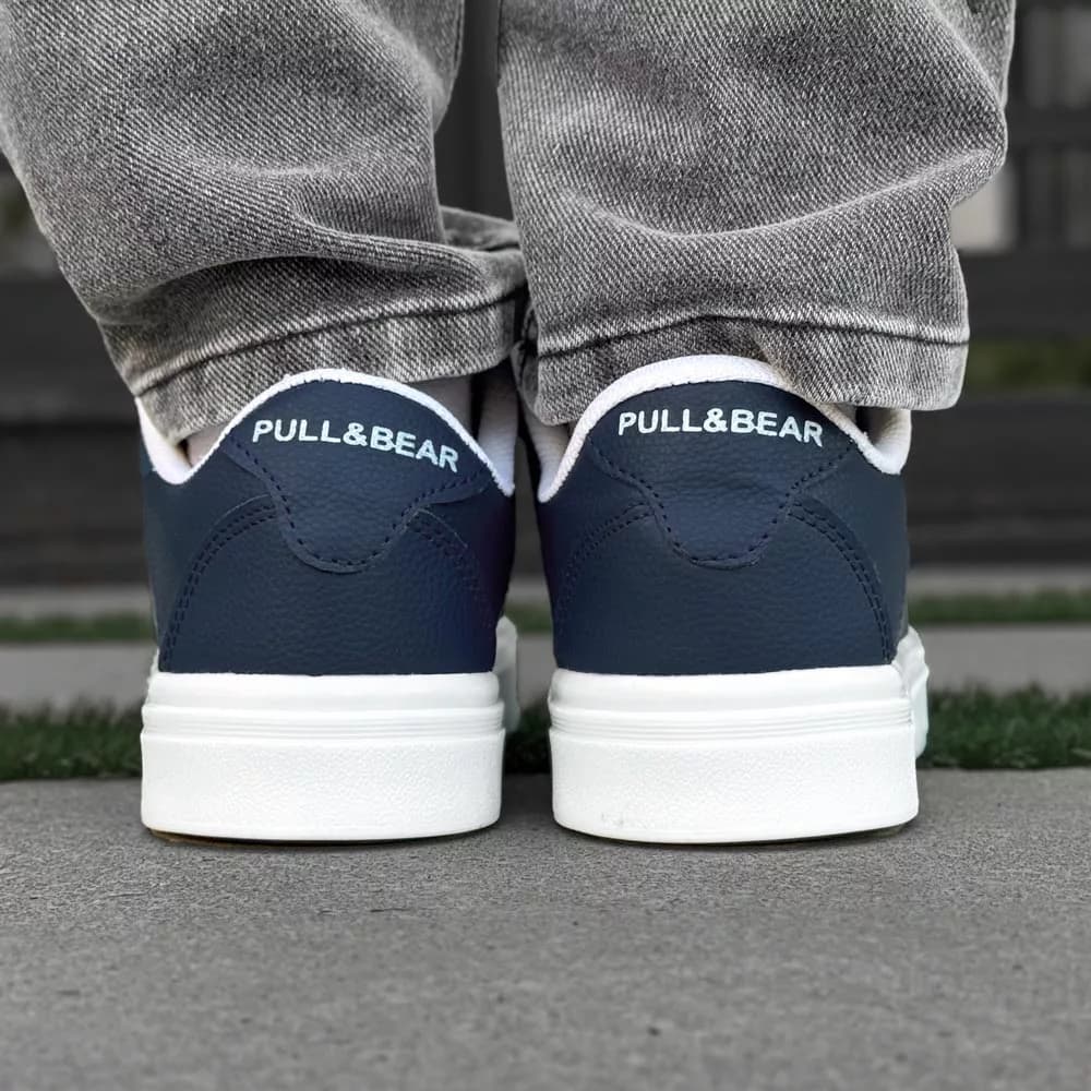 کتانی مردانه ونس PULL&BEAR سرمه ای کد 30746 — تصویر ۳